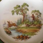 Plate with a hunting theme