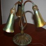 Table Lamp - patinated bronze - Tiffany - 1900