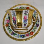 Cup and Saucer - painted porcelain - 1840