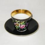 Cup and Saucer - painted porcelain - 1900