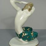 Porcelain Dancer Figurine - glazed porcelain - Karl Ens Germany - 1920