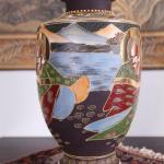 Vase - painted porcelain - 1950