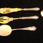 Set of spoons, serving cutlery