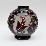 Vase - etched glass, layered glass - Krsno, Salomon Reich - 1935