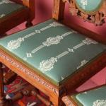 Chair Sets - solid oak, fabric - 1920