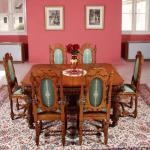 Chair Sets - solid oak, fabric - 1920