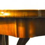 Table - walnut veneer - 1860