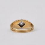 Ring - gold, brilliant cut diamond - 1930