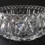Bowl made of clear cut glass