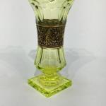 Glass Vase - uranium glass - Moser,Karlovy Vary - 1925