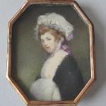 Miniature Countess with a cap - Monogram A. K.