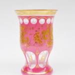 Glass - clear glass, pink glass - Harrachov Bohemia - 1850