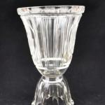 Vase - clear glass - Josef Drahoòovský - 1925