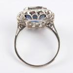 Platinum Ring - white gold, brilliant cut diamond - 1930