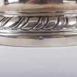 Silver cooling bowl for champagne