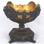 Silver Pedestal Bowl - brass, silver - 1880
