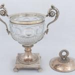 Silver Cup - clear glass, silver - 1820