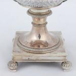 Silver Cup - clear glass, silver - 1820