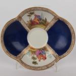 Cup and Saucer - white porcelain - Meissen - 1870