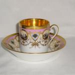 Cup and Saucer - painted porcelain - 1810