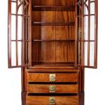 Art Nouveau library cabinet, Fritz Nagel, Vienna