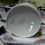 Tea Set - white porcelain, cobalt - Carl Knoll Karlsbad - 1910