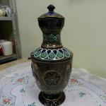 Ceramic Jug - majolica - 1900