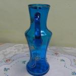 Glass Jug - blue glass - 1930