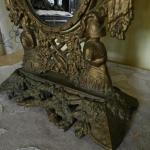 Pedestal Mirror - cast iron, bronze patina - 1900