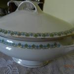 Porcelain Dish Set - white porcelain - MZ Altrohlau Austria - Bohemia - 1800