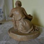 Ceramic Figurine - Woman - burnt clay - 1943