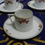Cup and Saucer - white porcelain - JAEGER & Co Marktredwitz Holwein 1907 - 1907
