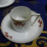 Cup and Saucer - white porcelain - JAEGER & Co Marktredwitz Holwein 1907 - 1907