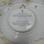 Decorative Plate - white porcelain, cobalt - Bing Grondah - 1995