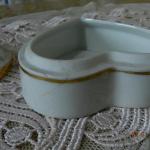Heart Shaped Box - white porcelain - 1920