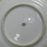 Plate - white porcelain - 1920
