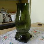 Vase - green glass - 1930