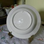 Plate - white porcelain - 1950
