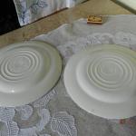 Plate - white porcelain - 1960