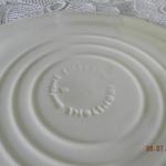 Plate - white porcelain - 1960
