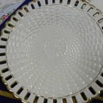Ceramic Plate - white porcelain - 1960