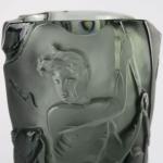 Vase - glass - Rudolf Hlousek, Zelezný Brod, Bohemia - 1925