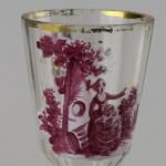 Glass Goblet - clear glass - Harrachov Bohemia - 1770