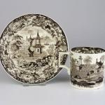 Cup and Saucer - stoneware - Wedgwood - 1850