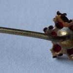 Tie pin with garnets - Star
