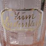 Pink glass with gold border - Zum Andenken