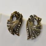 Silver Earrings - silver, Markazit - 1890