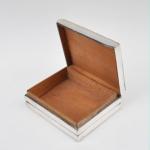 Silver Box - wood, hammered silver - 1930
