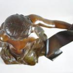 Nude Figure - patinated bronze - Georges Bareau - 1900