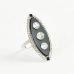 Ladies' Ring - onyx, platinum - 1930